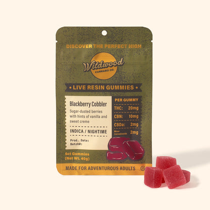 THC Live Resin Gummies, 5ct