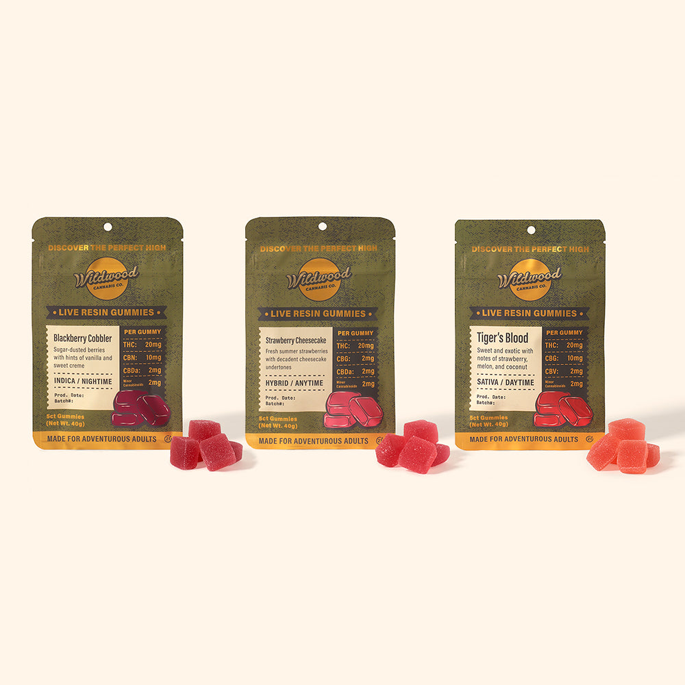 THC Live Resin Gummy 3-Pack Sampler