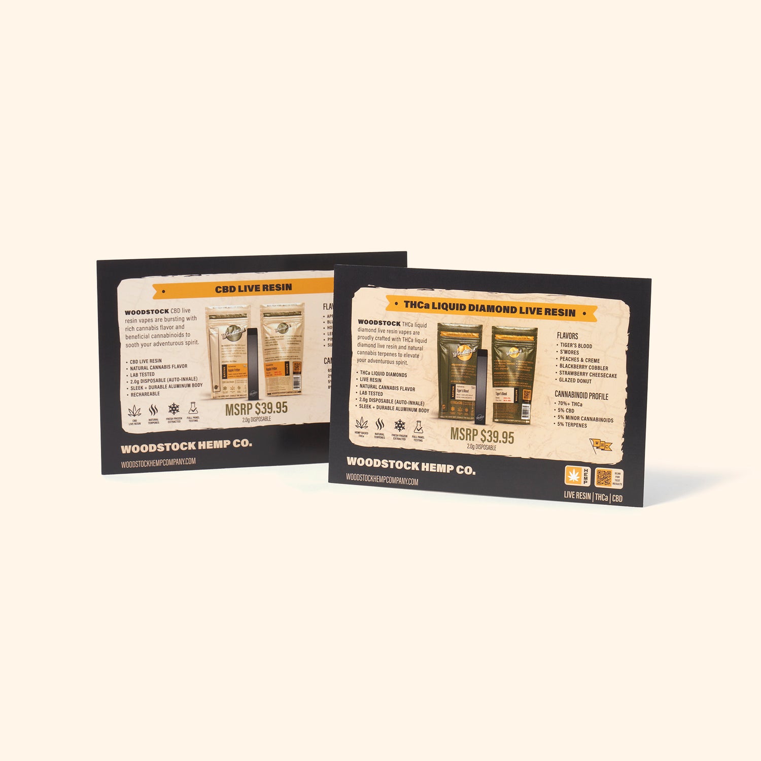 Info Card, THCa + CBD Live Resin Vape Wildwood Ventures, LLC Info Card, THCa + CBD Live Resin Vape Wildwood Ventures, LLC