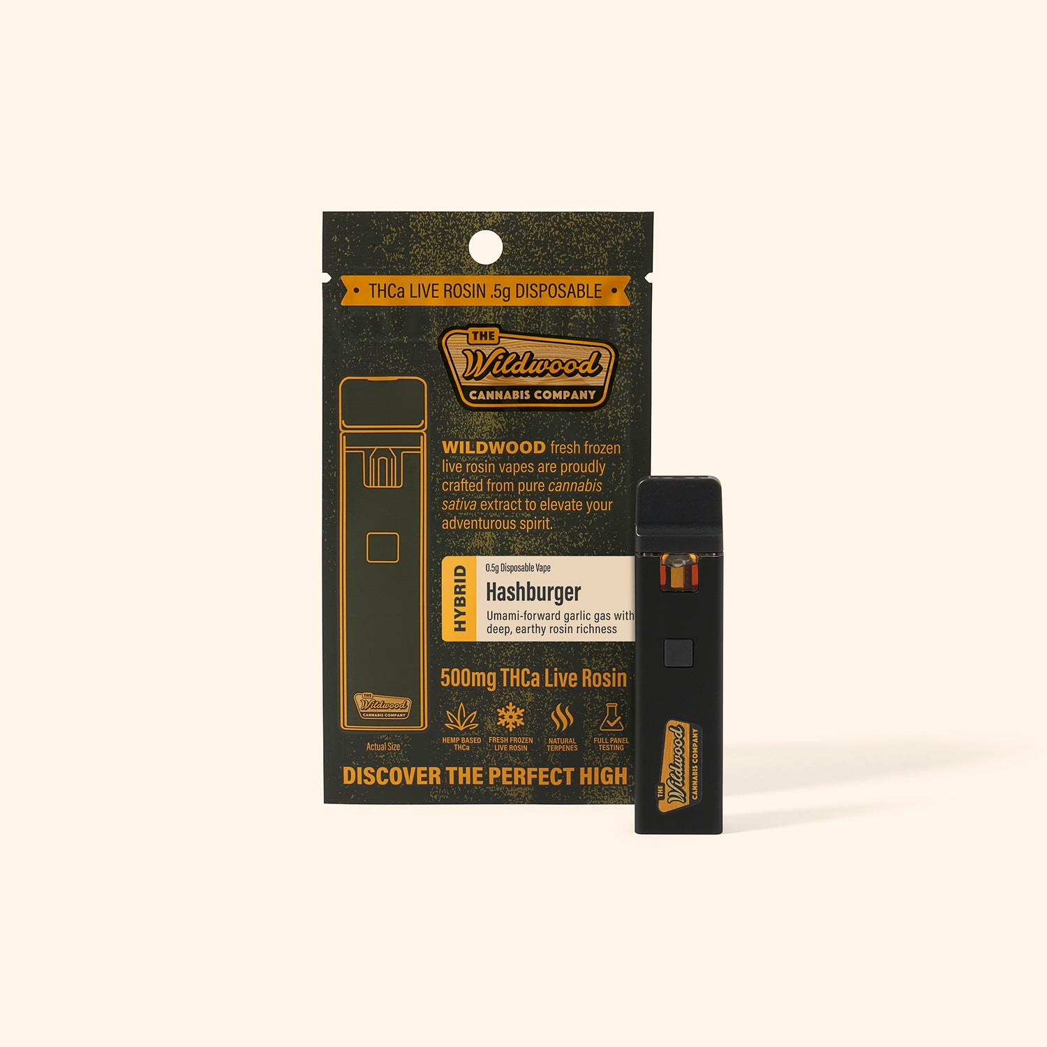 THCa Fresh Frozen Live Rosin 0.5g Disposable Wildwood Ventures, LLC THCa Fresh Frozen Live Rosin 0.5g Disposable Wildwood Ventures, LLC