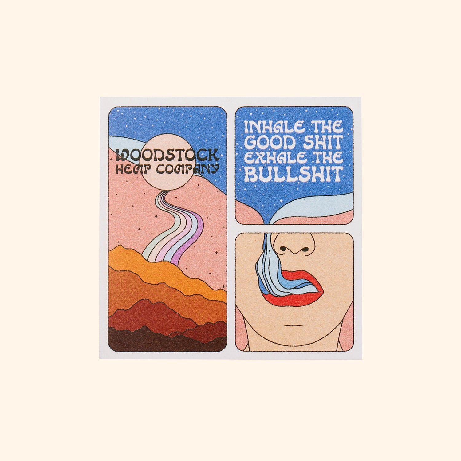 Inhale Sticker